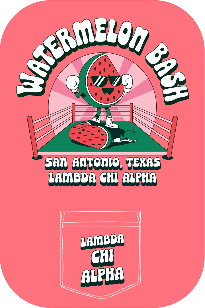 Custom Watermelon Bash Lambda Chi Alpha