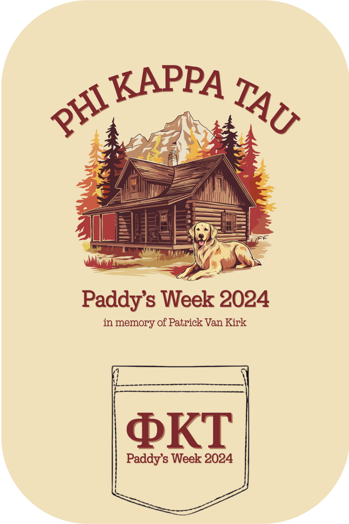 Custom Phi Kappa Tau Paddy's Week Dog Cabin