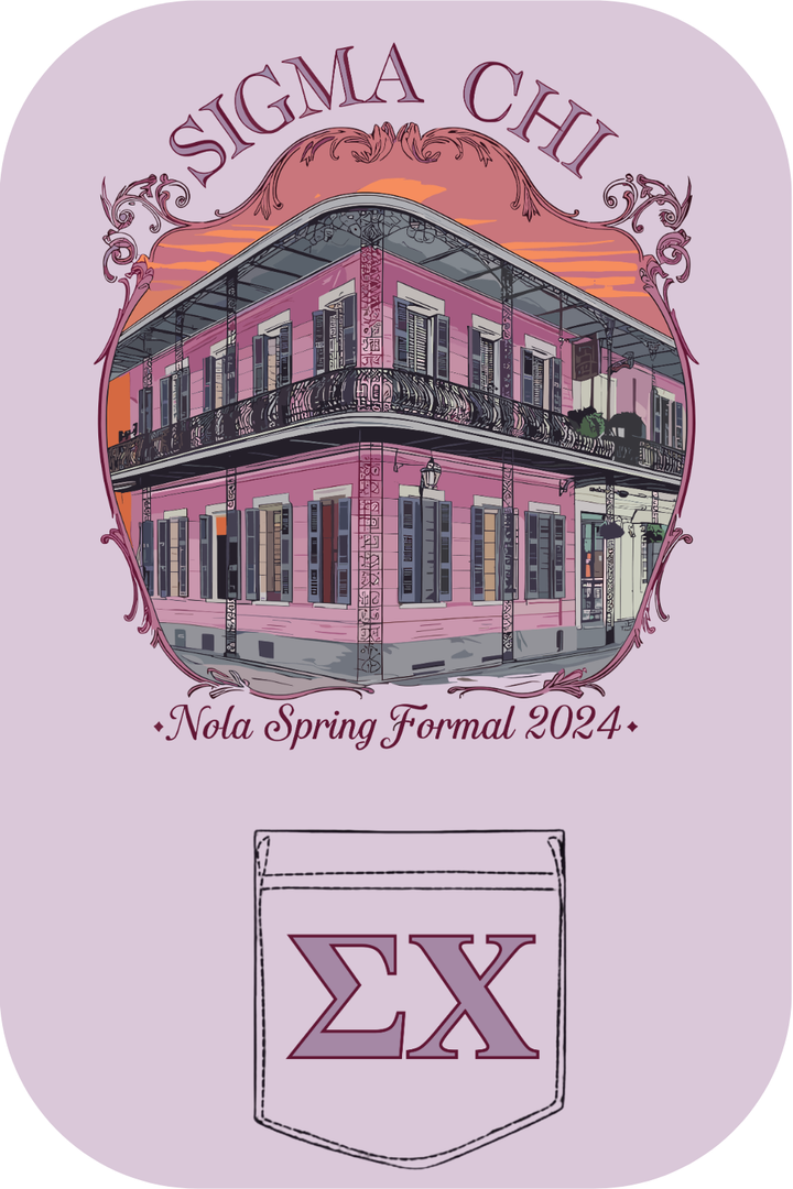 Custom Sigma Chi Nola Spring Formal