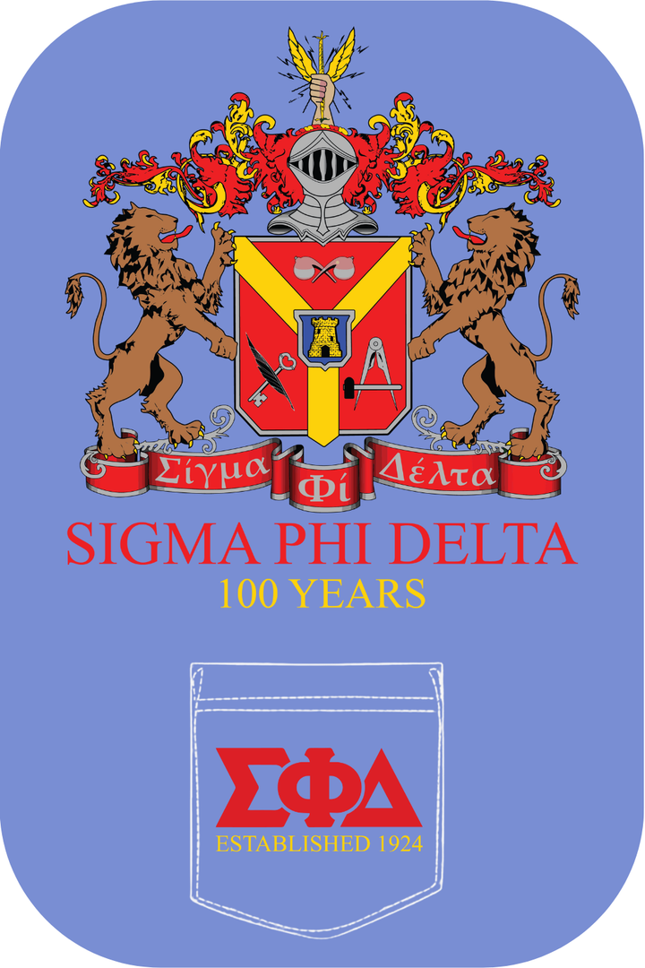 Custom Sigma Phi Delta 100 Years