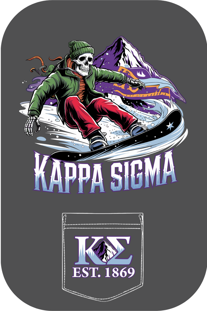 Custom Kappa Sigma Skeleton Skiing