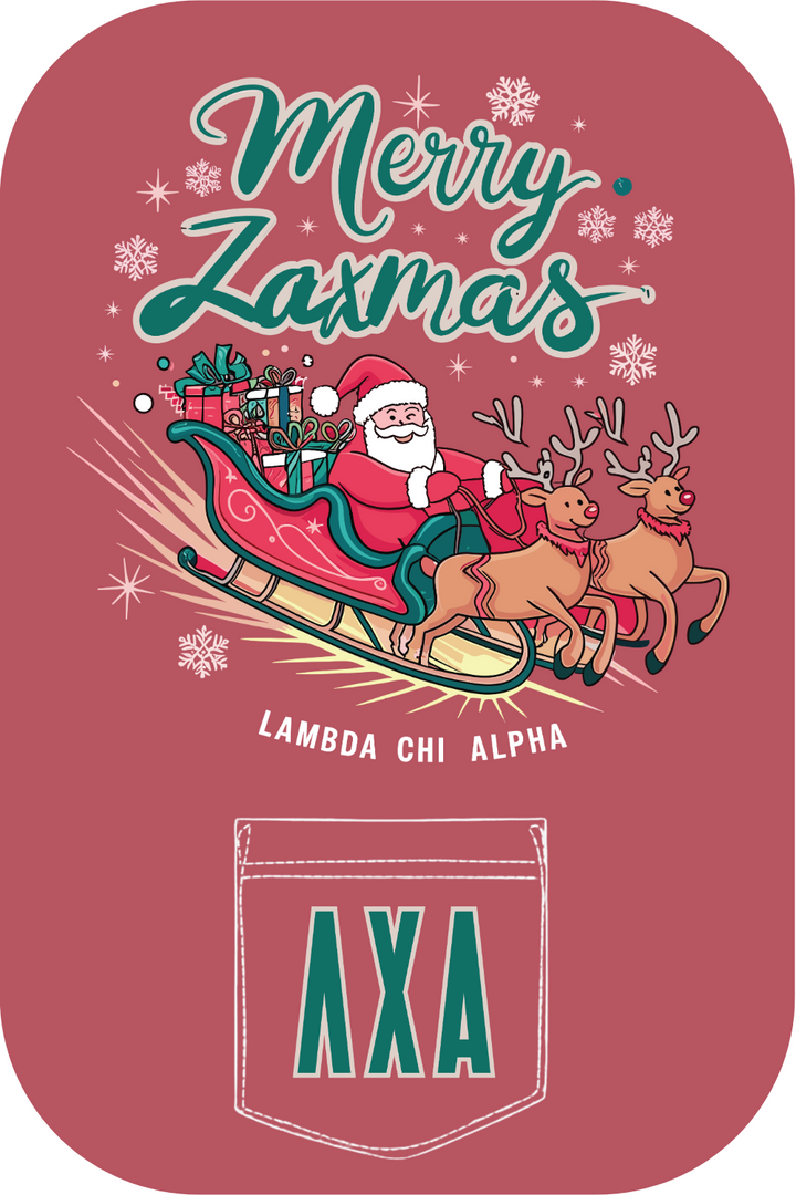 Custom Merry Zaxmas Lambda Chi Alpha