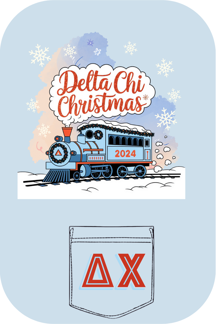 Custom Delta Chi Christmas Train