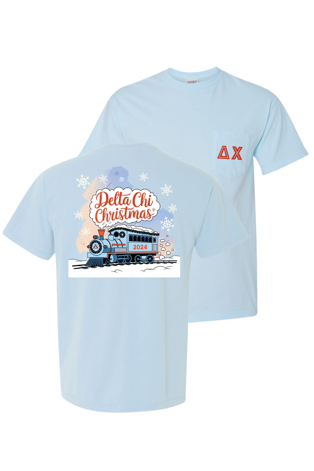 Custom Delta Chi Christmas Train