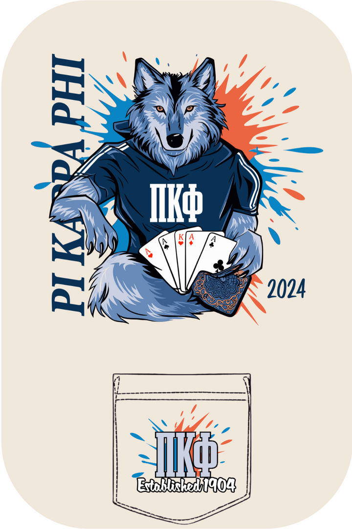 Custom Pi Kappa Phi Wolf