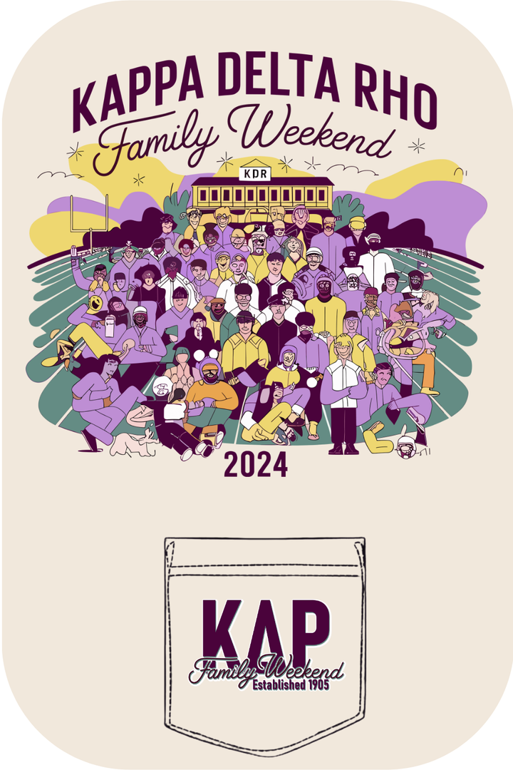 Custom Kappa Delta Rho Family Weekend