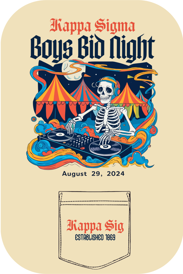 Custom Kappa Sigma Boys Bid Night