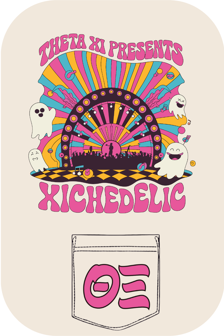 Custom Theta Xi Presents Xichedelic