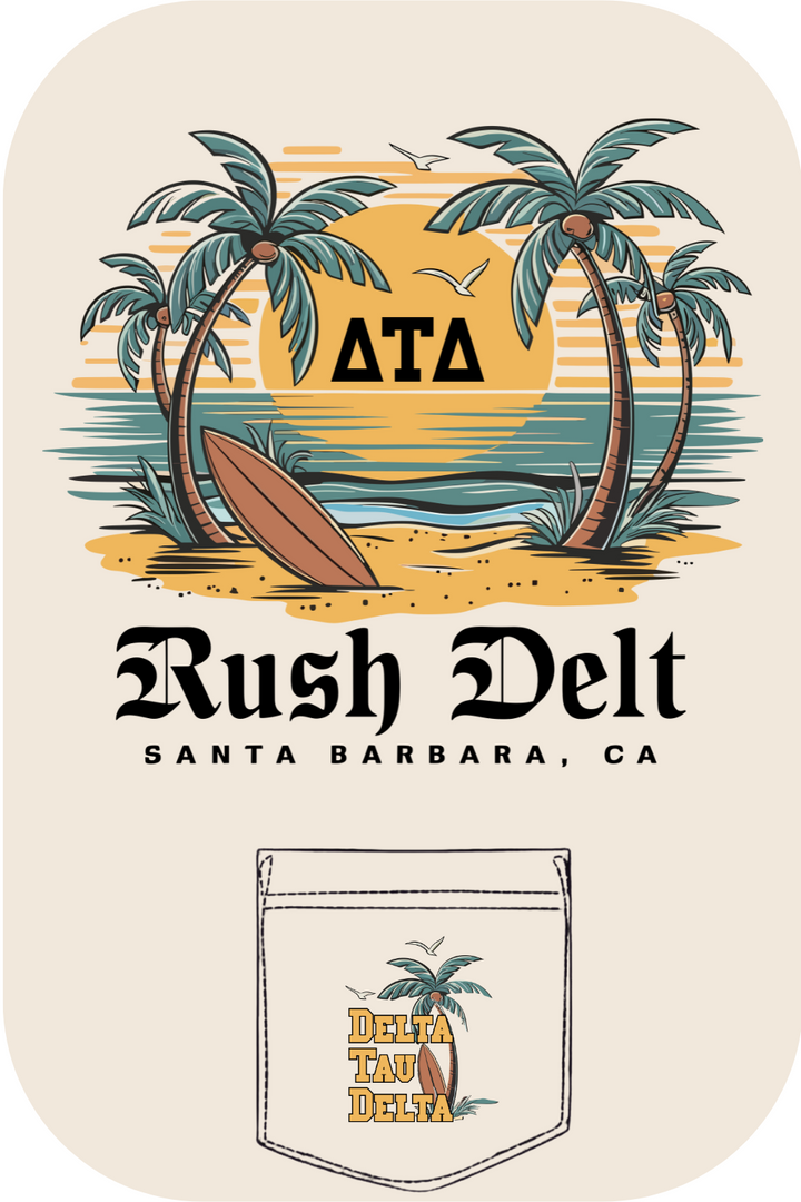 Custom Delta Tau Delta Rush Delt