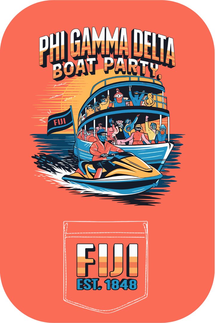 Custom Phi Gamma Delta Boat Party