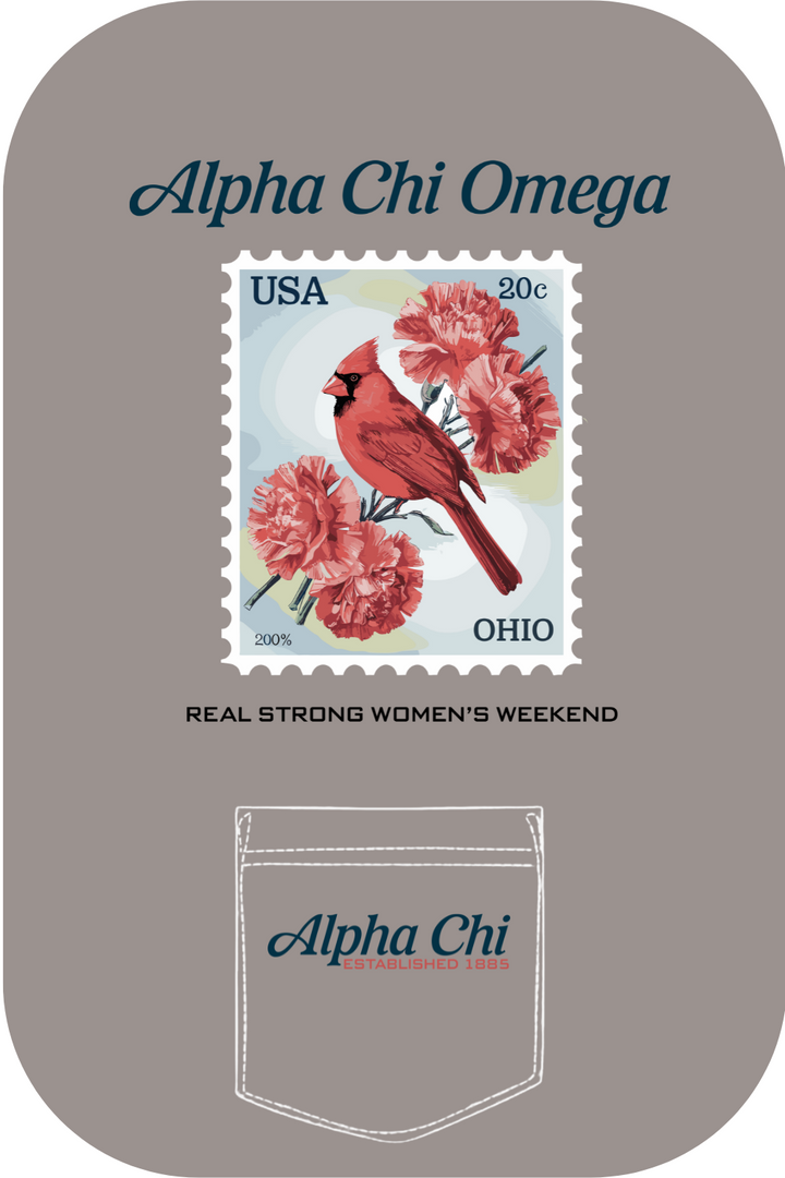 Custom Alpha Chi Omega USA Ohio Real Strong Woman's Weekend