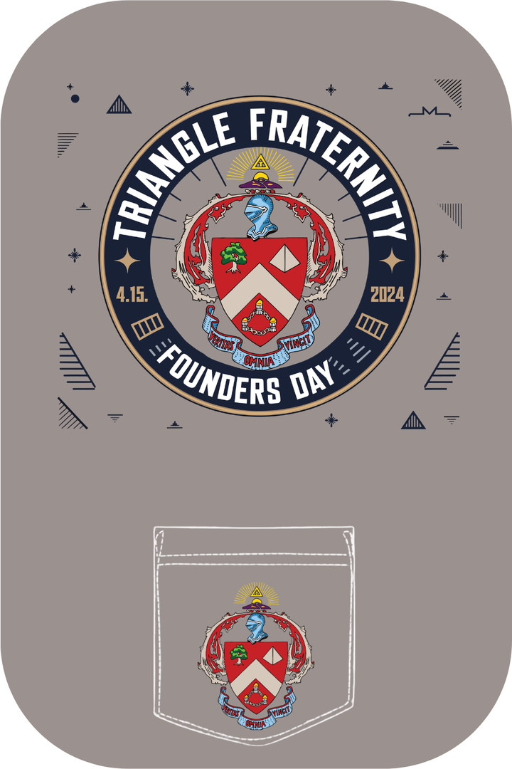 Custom Triangle Fraternity Founders Day