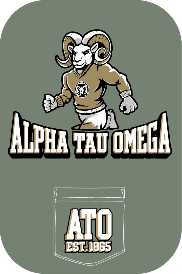 Custom Alpha Tau Omega Bull