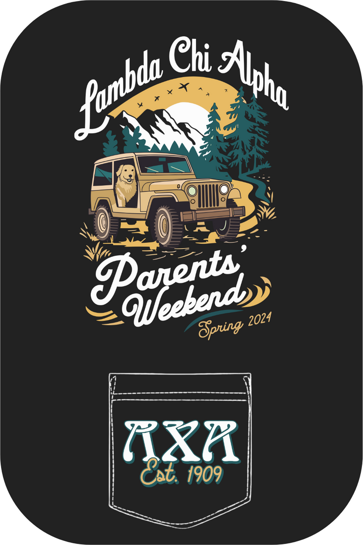 Custom Lambda Chi Alpha Parents Weekend