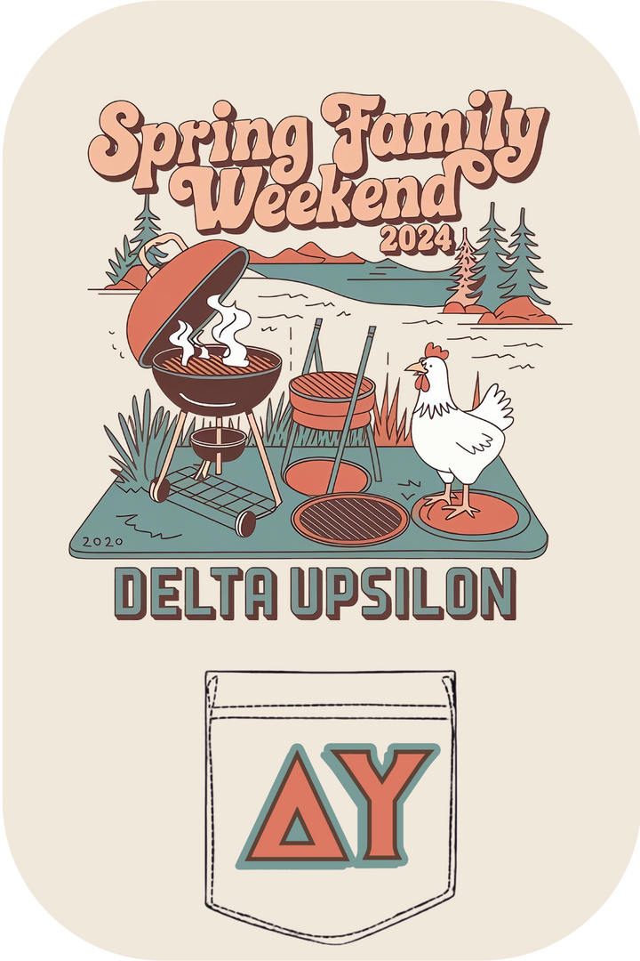 Custom Design Spring Family Weekend Delta Upsilon