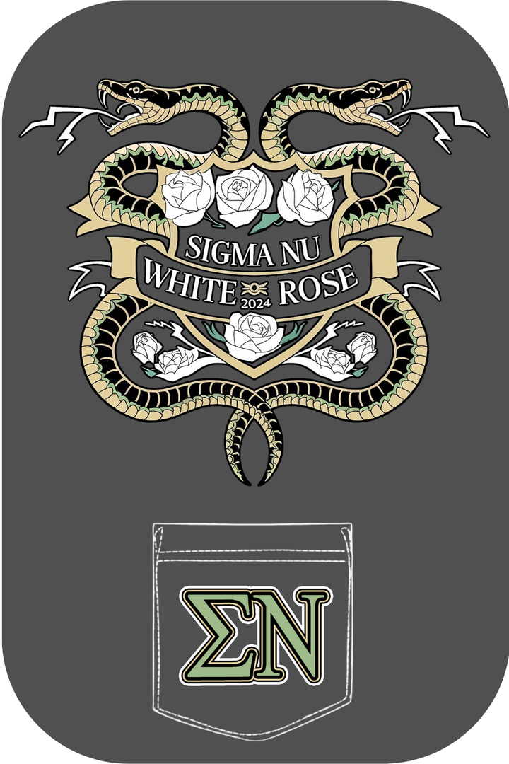 Custom Sigma Nu White Rose