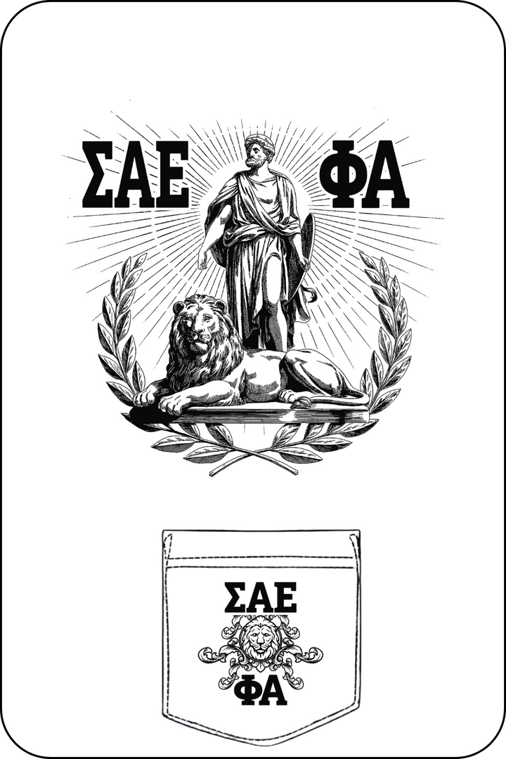 Custom Sigma Alpha Epsilon Warrior and Lion