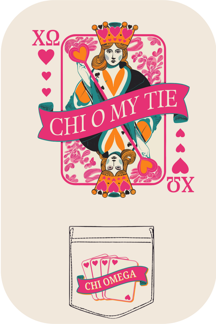 Custom Chi O My Tie Chi Omega