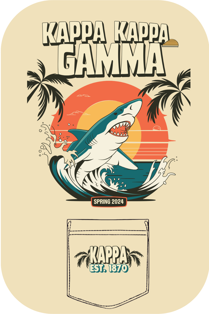 Custom Kappa Kappa Gamma Shark