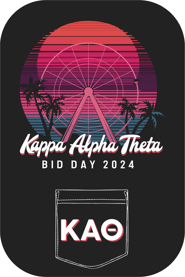 Custom Kappa Alpha Theta Bid Day