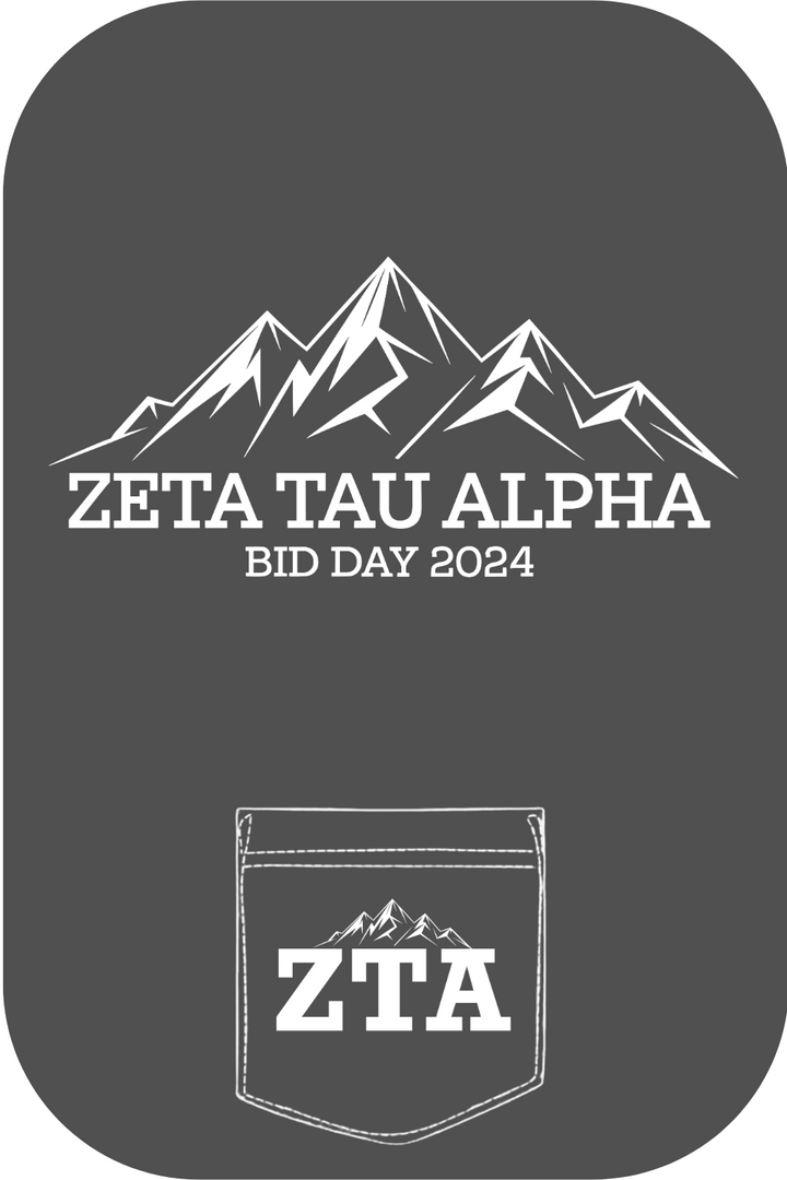 Custom Zeta Tau Alpha Bid Day