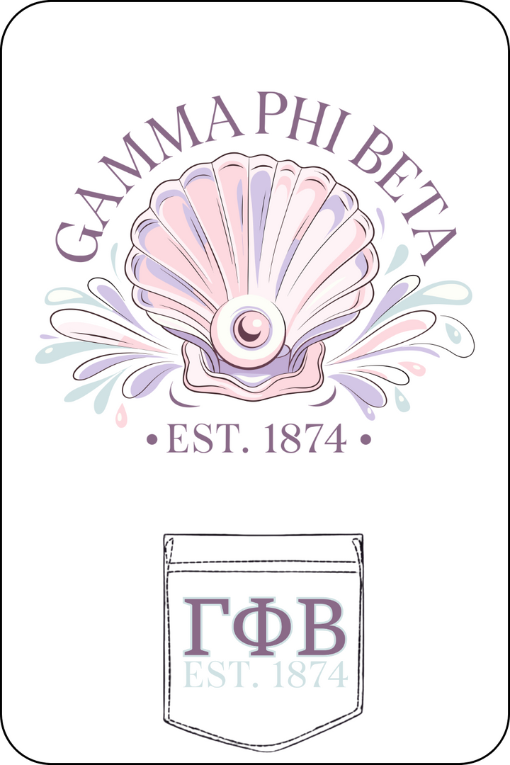 Custom Gamma Phi Beta Sea Shell