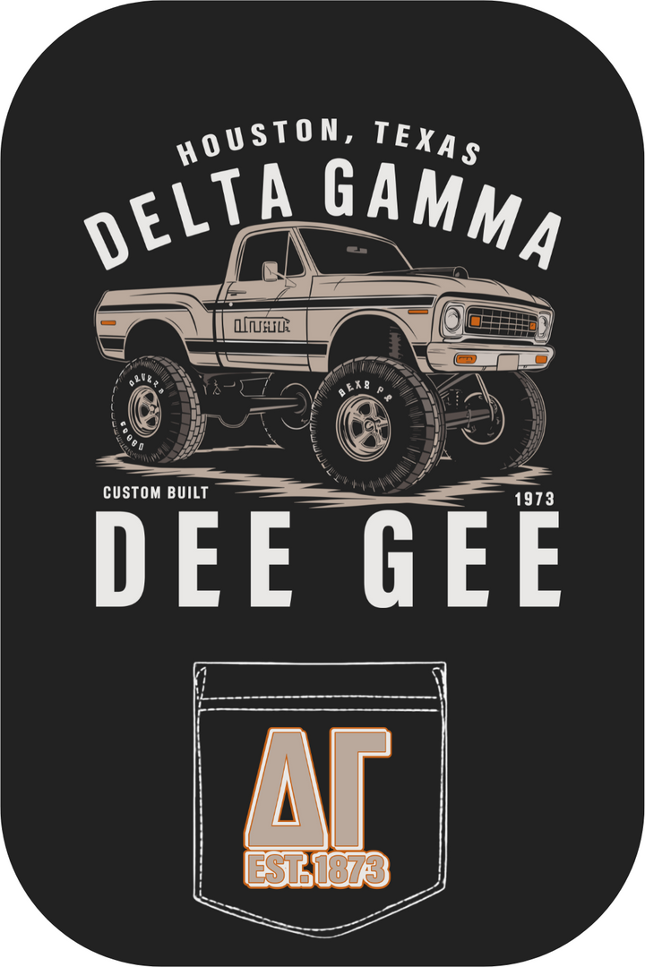 Custom Houston Texas Delta Gamma Dee Gee