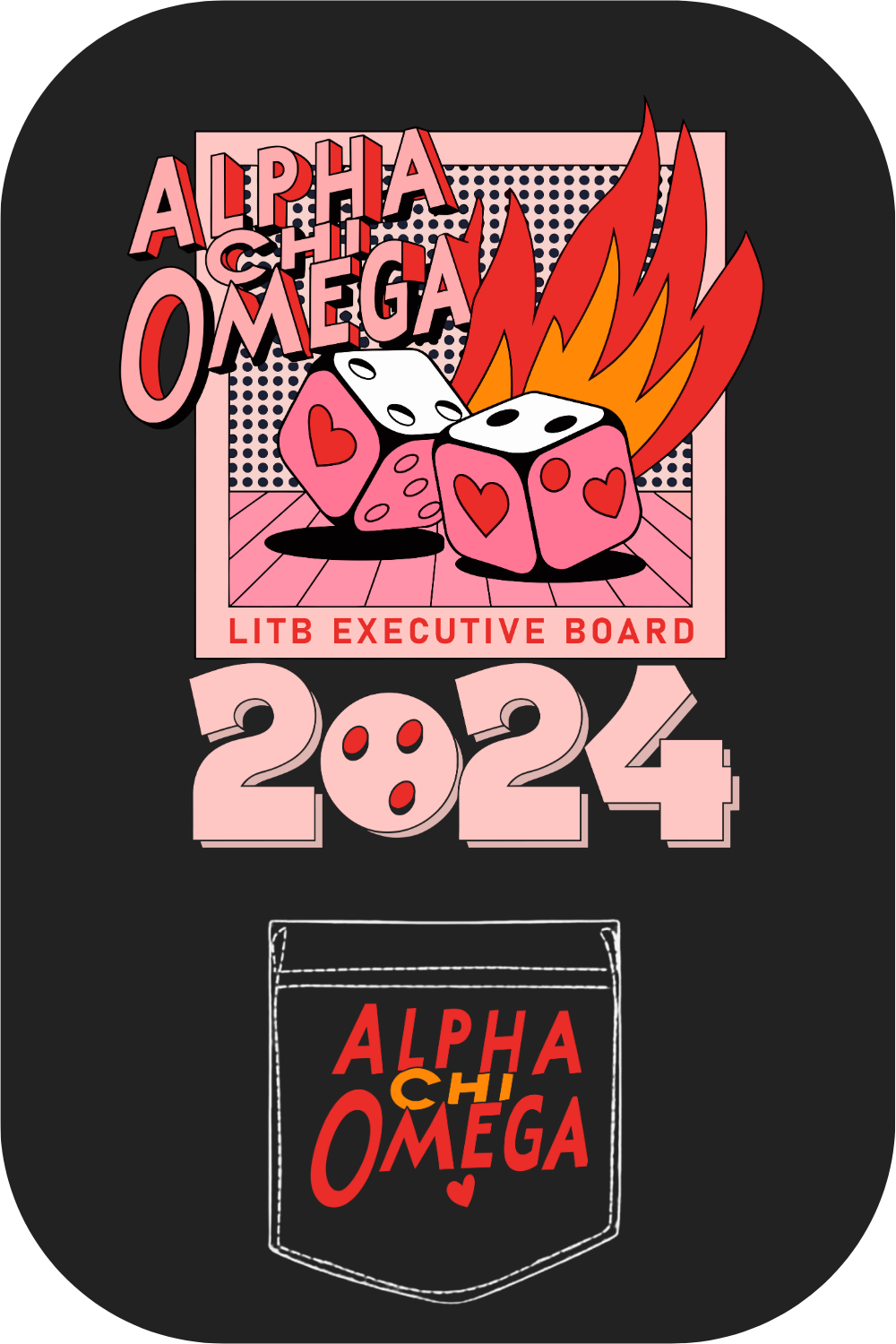 Custom Alpha Chi Omega Executive Board – Kite and Crest