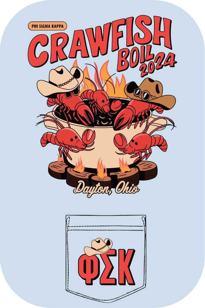 Custom Phi Sigma Kappa Crawfish Boil