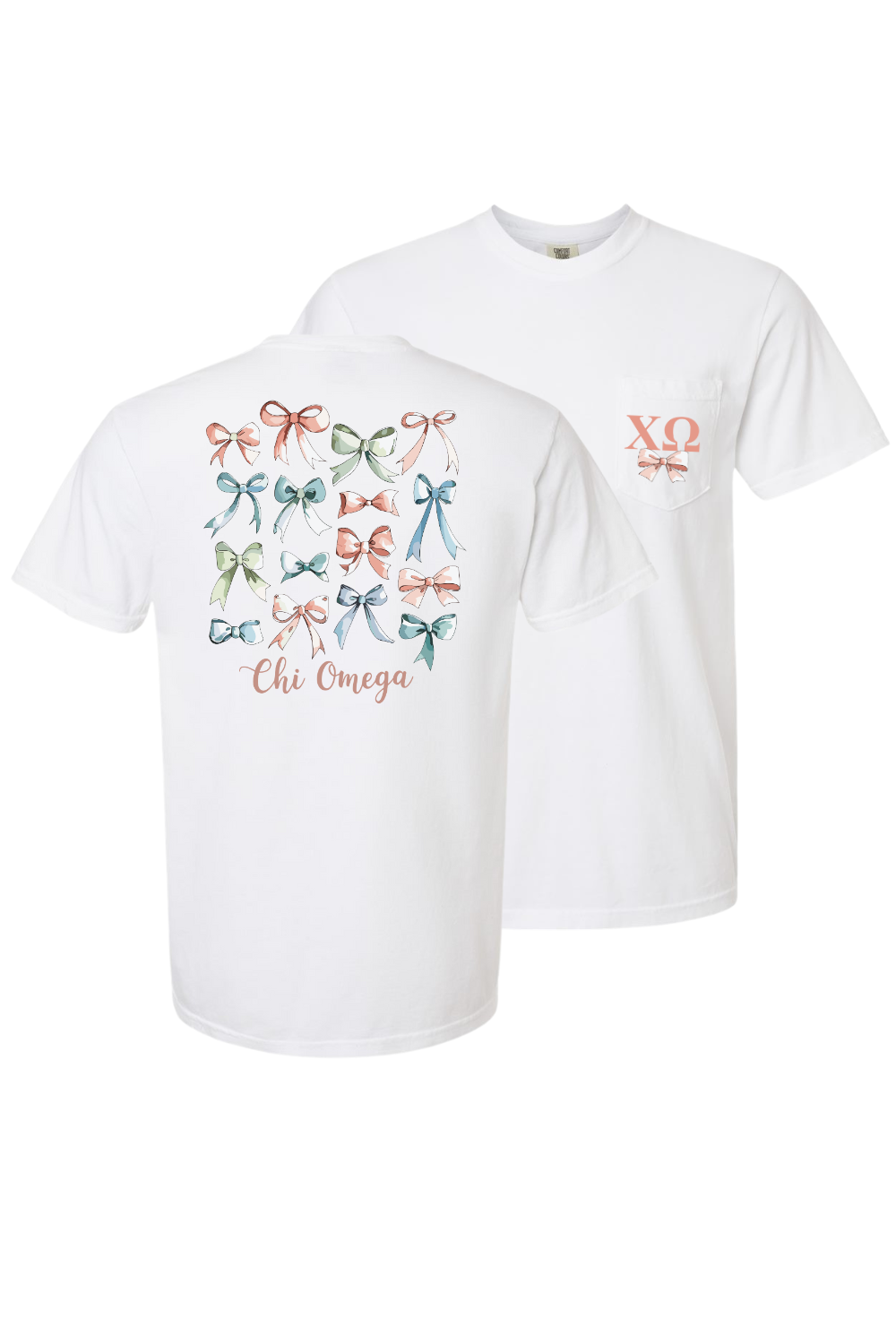 Custom Chi Omega Ribbons