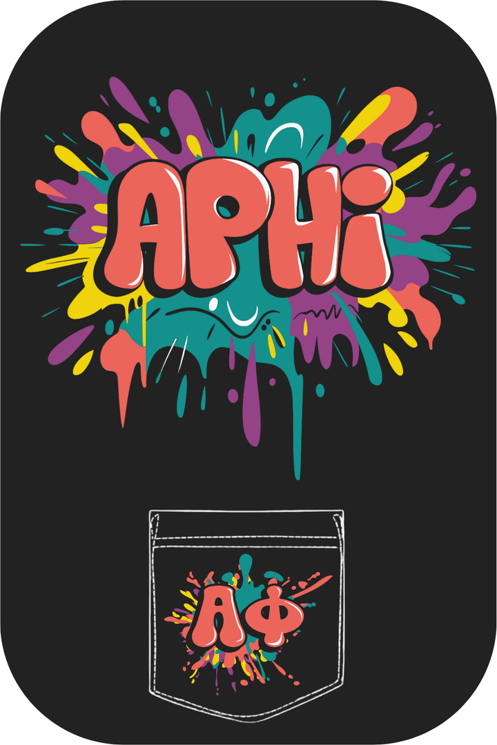 Custom Alpha Phi Color Splash