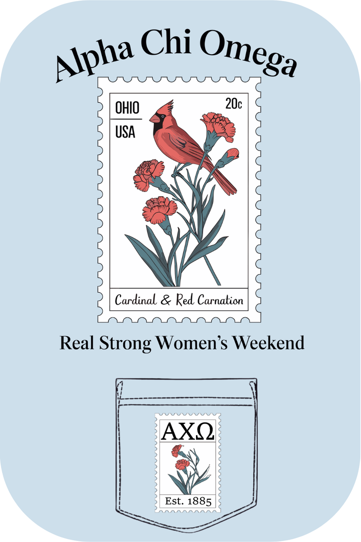 Custom Alpha Chi Omega Real Strong Women's Weekend
