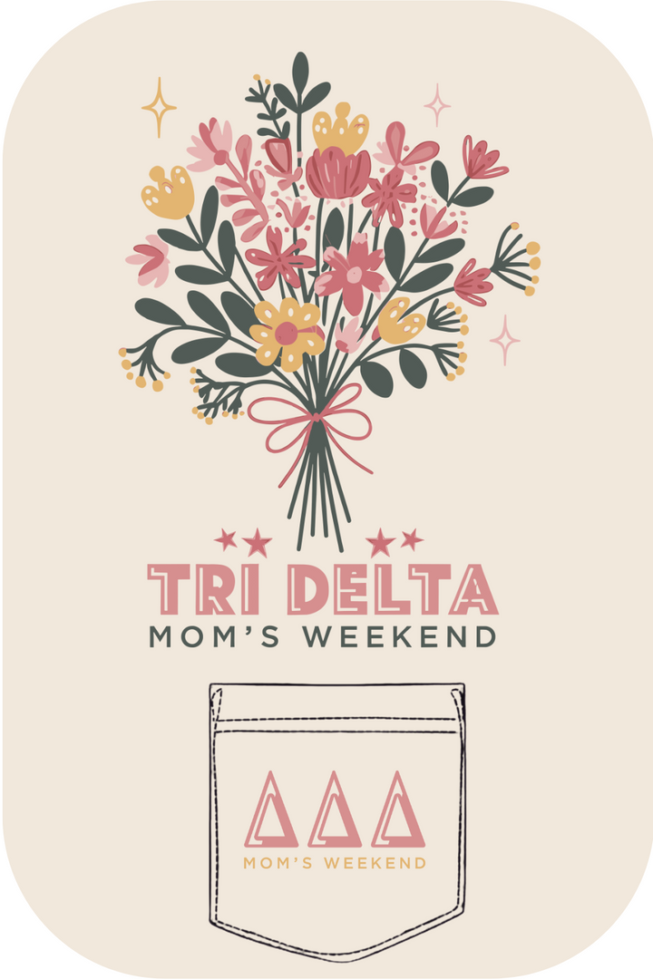 Custom Tri Delta Mom's Weekend Bouquet