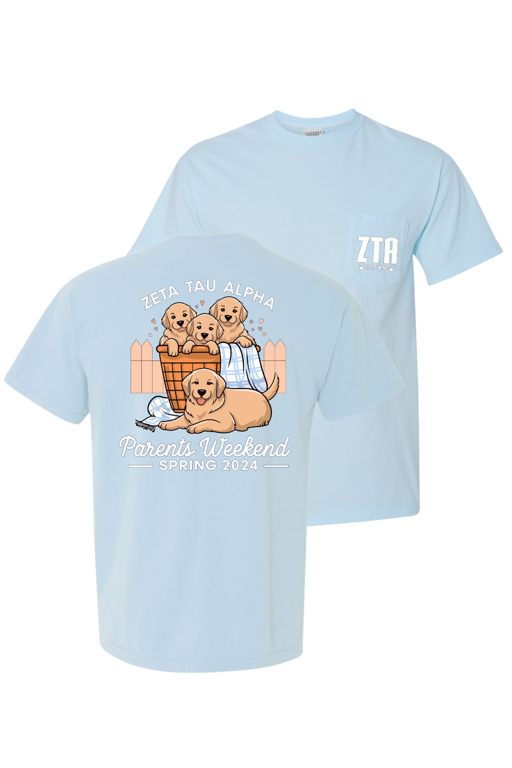 Custom Zeta Tau Alpha Parents Weekend Spring