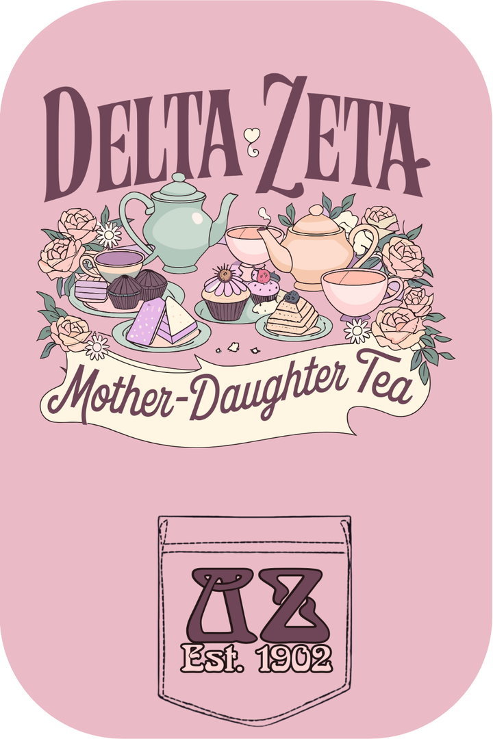 Custom Delta Zeta Mother Daughter Tea