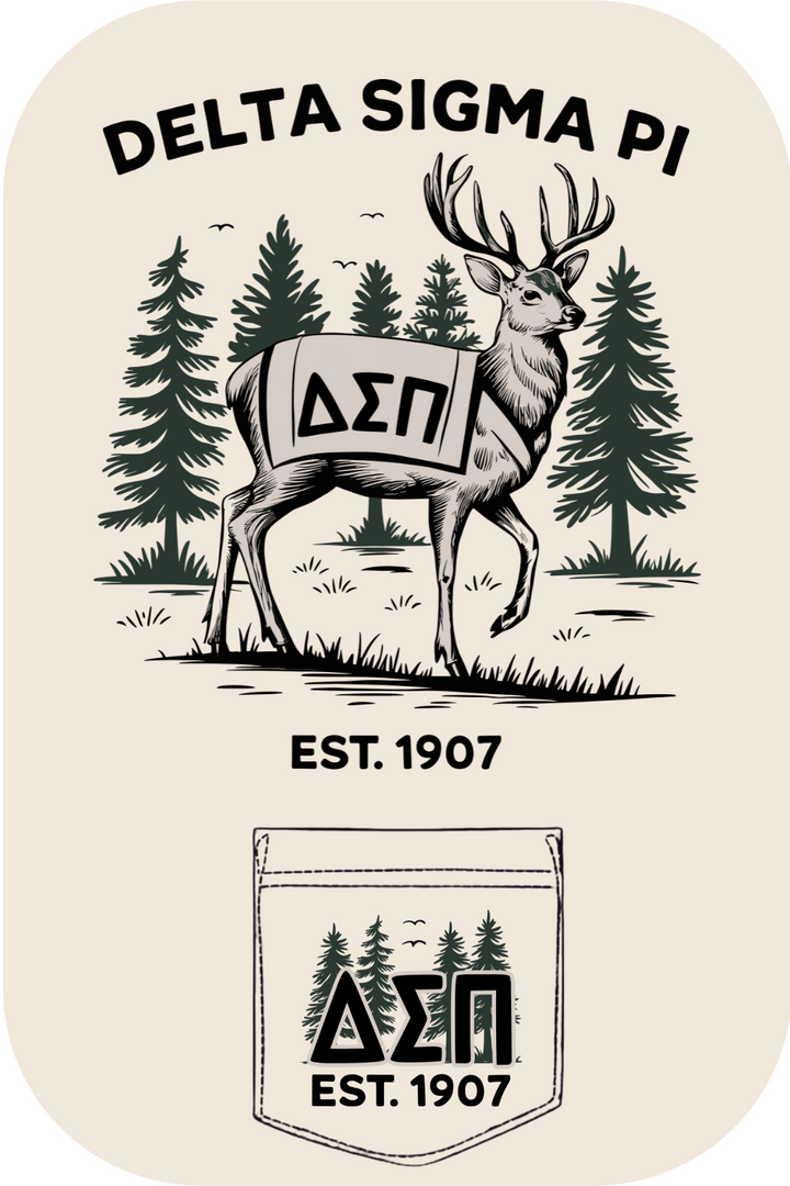 Custom Delta Sigma Pi Deer