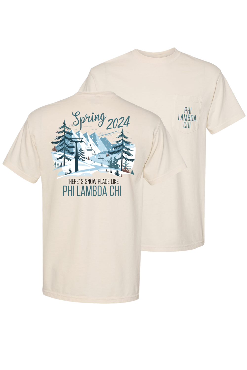 Custom Spring There's No Snow Place Like Phi Lambda Chi