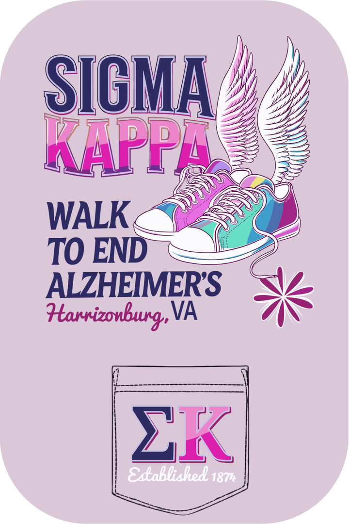 Custom Sigma Kappa Kappa Walk To End Alzheimers
