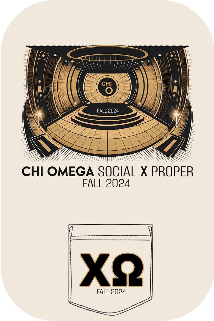 Custom Chi Omega Social X Proper Fall