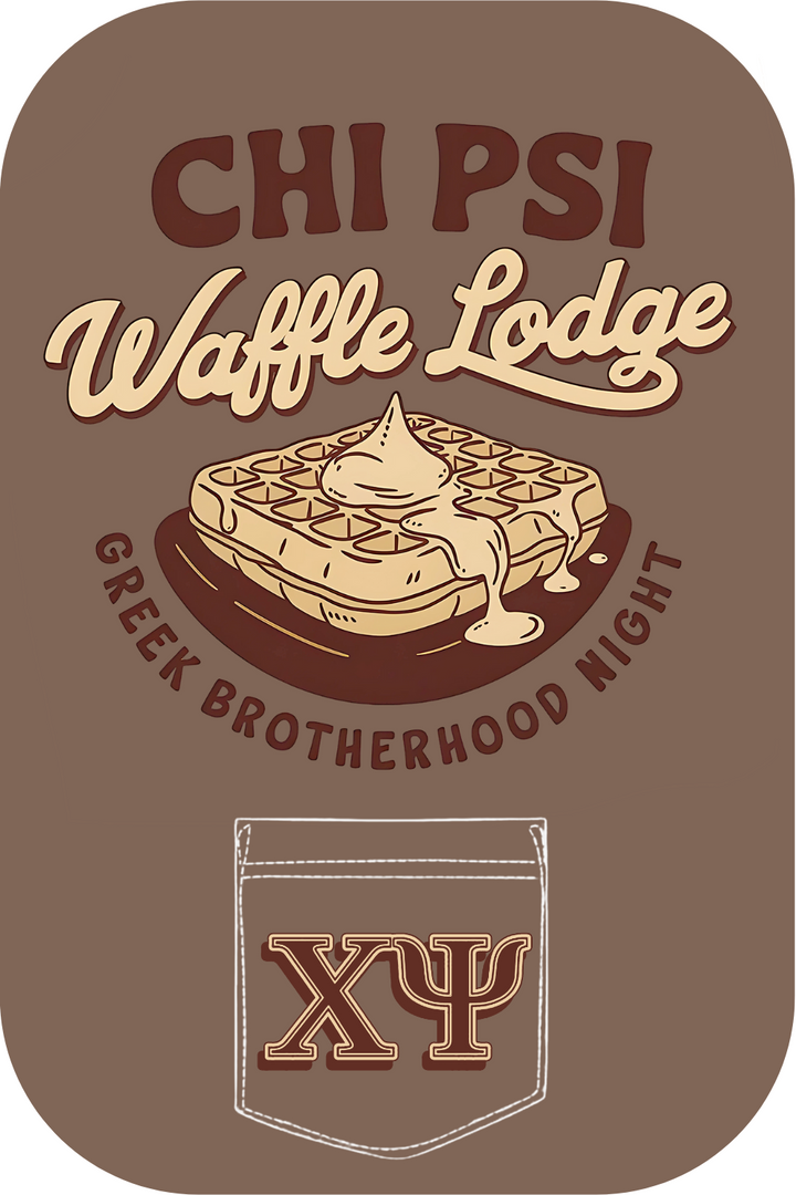 Custom Chi Psi Waffle Lodge Greek Brotherhood Night