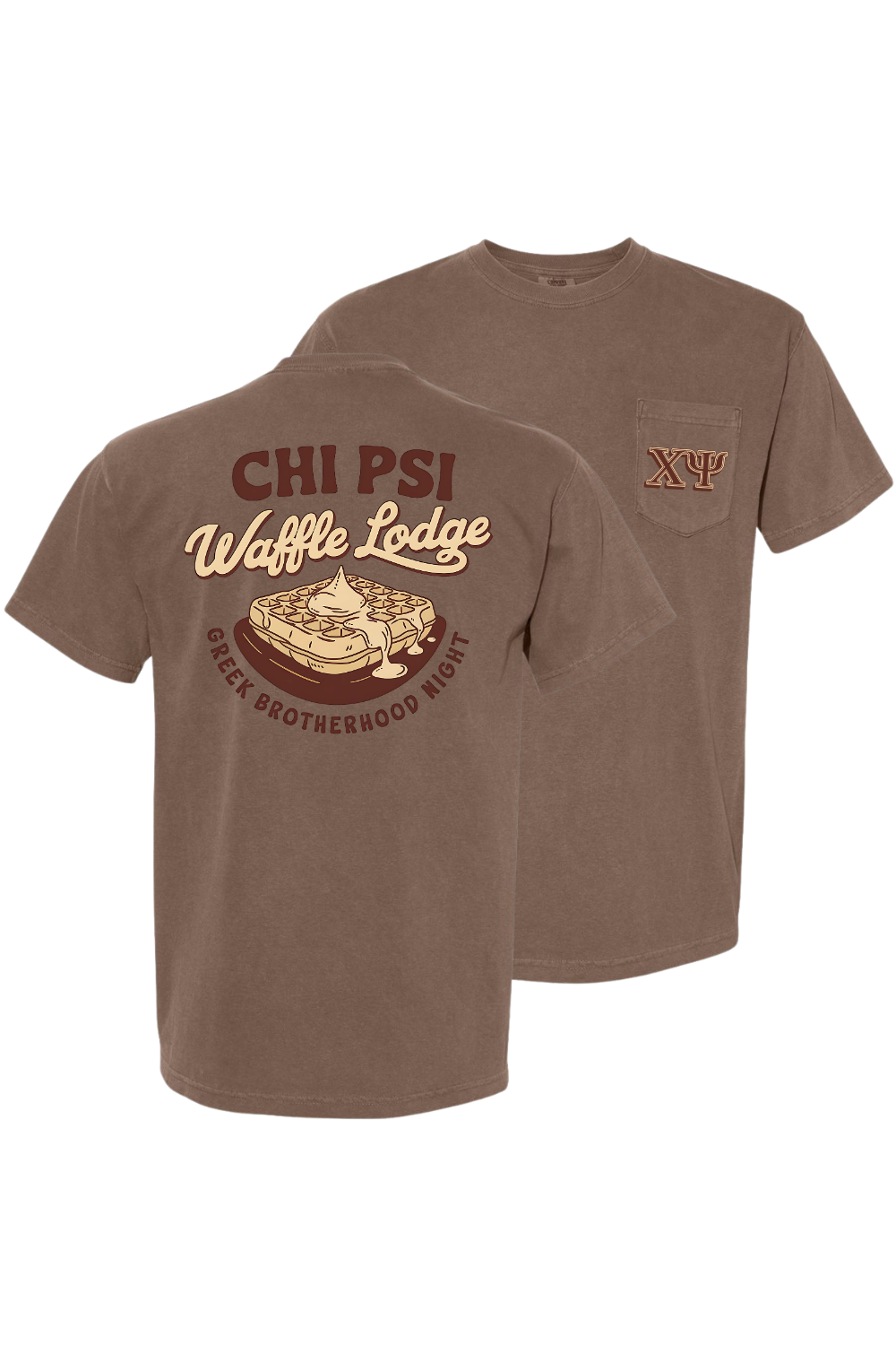 Custom Chi Psi Waffle Lodge Greek Brotherhood Night