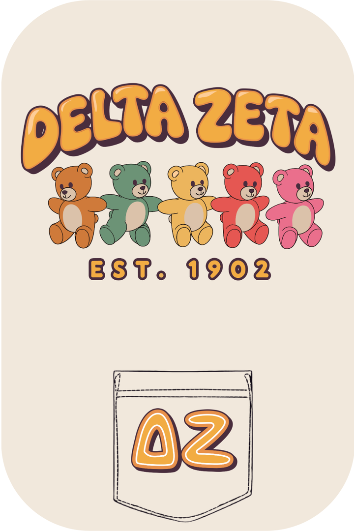 Custom Delta Zeta Teddy Bears