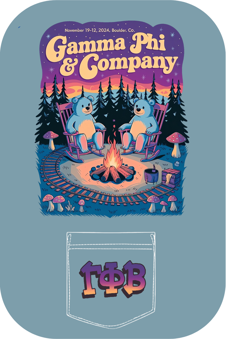 Custom Gamma Phi & Company Bear Bonfire
