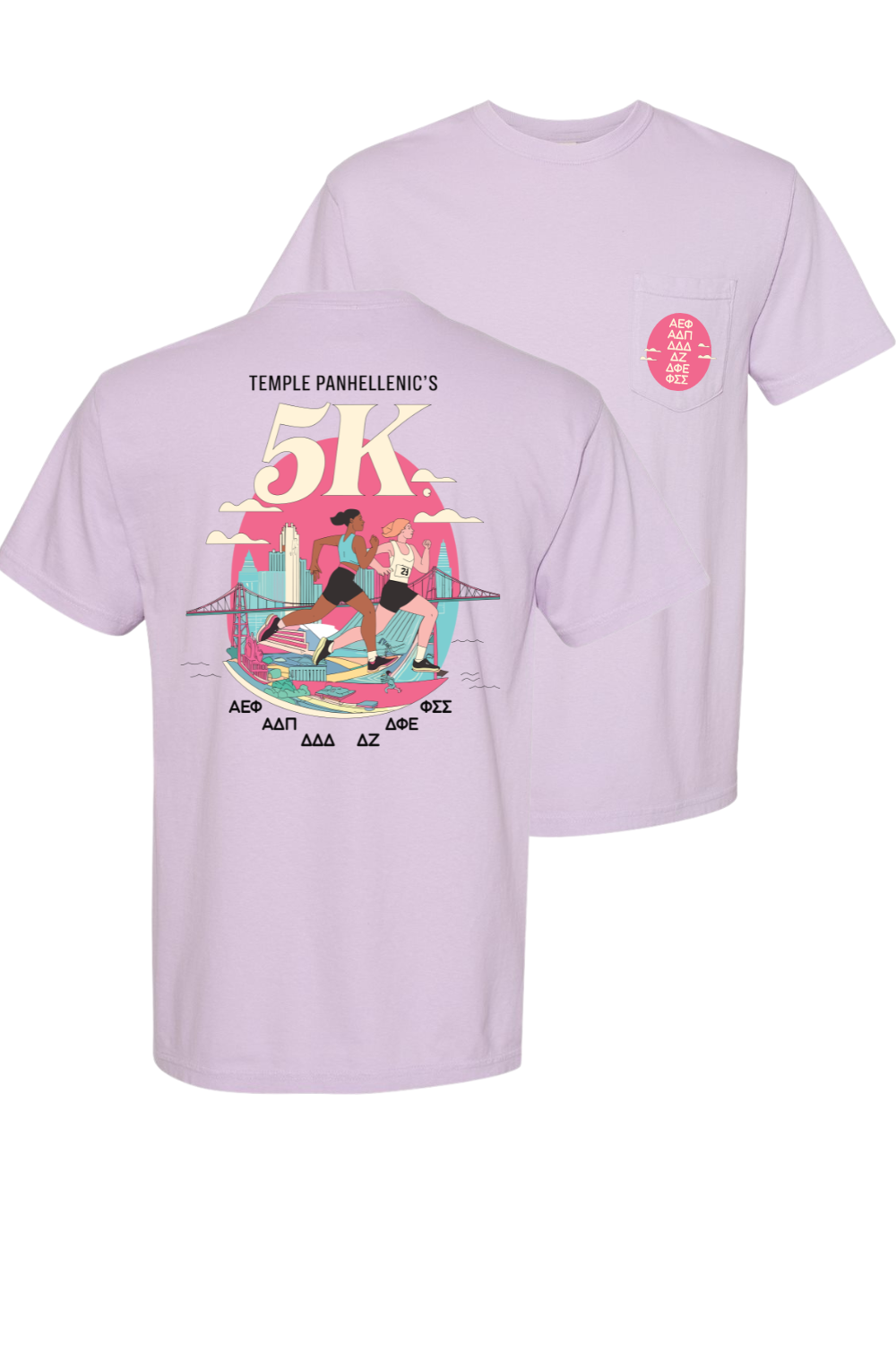 Custom Temple Panhellenic 5k Run