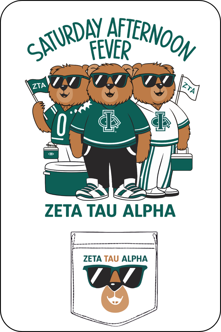Custom Saturday Afternoon Fever Zeta Tau Alpha