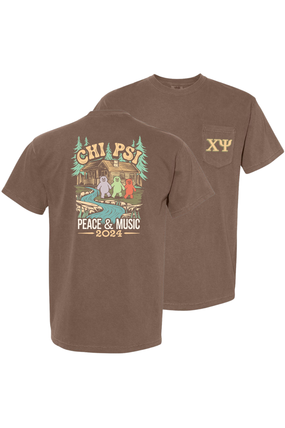 Custom Chi Psi Peace & Music