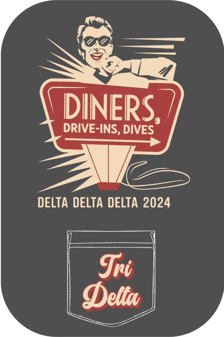 Custom Diners Drive In Dives Delta Delta Delta