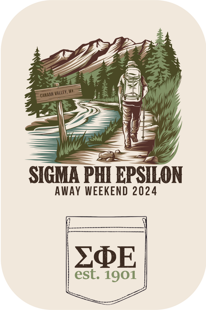 Custom Sigma Phi Epsilon Away Weekend Forest