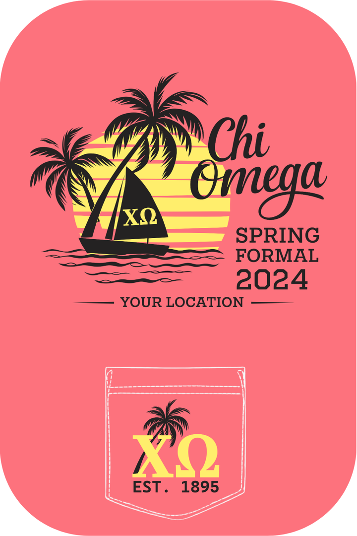 Custom Chi Omega Spring Formal