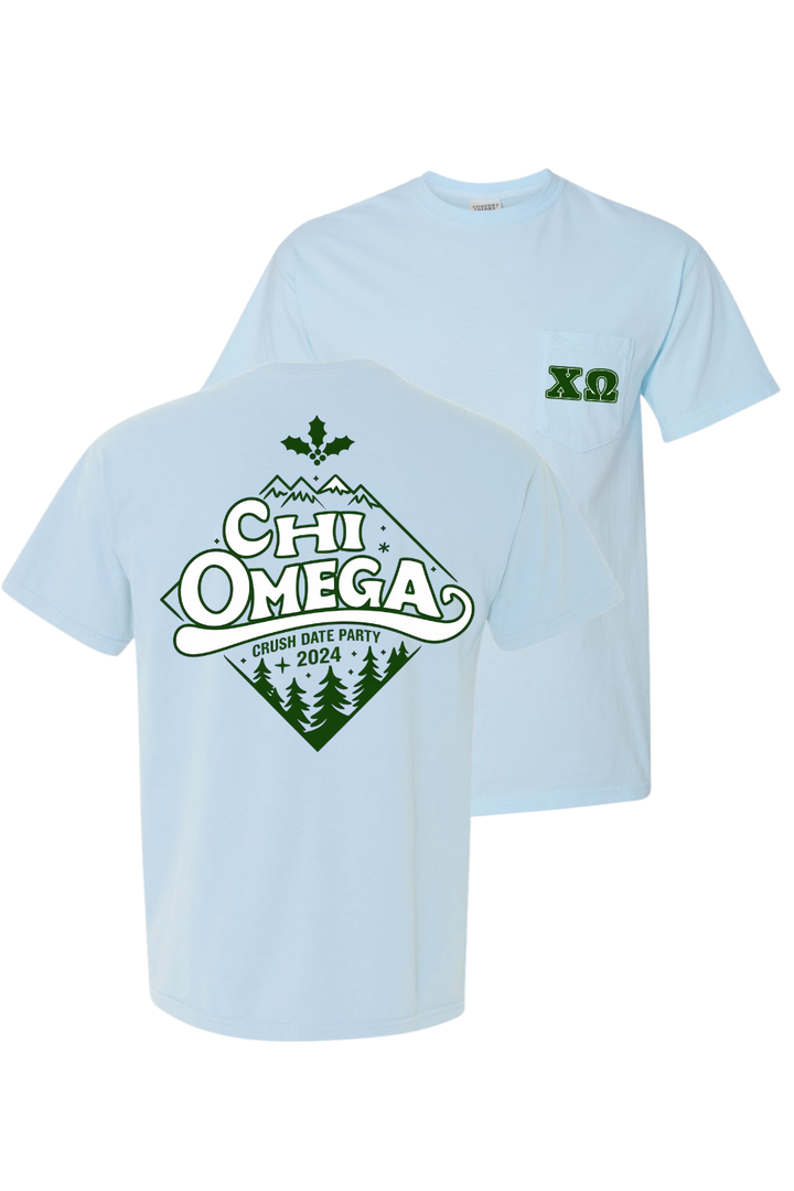 Custom Chi Omega Crush Date Party